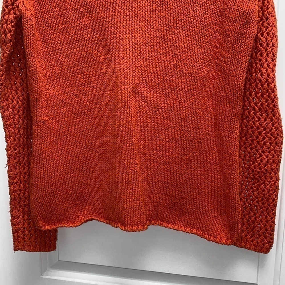 Spiegel Silk Blend burnt orange sweater size medium 58% silk Vintage - Picture 3 of 6